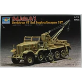 Trumpeter 07251 1/72 Ölçek, Yarı Paletli Döner Vinç 6t ,18t (Sd.kfz.9/1), Plastik Model Kiti - 1