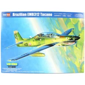 HobbyBoss 81763 1/48 Ölçek, Brazilian EMB312 Tucano, Savaş Uçağı, Plastik Model Kiti thumbnail 1