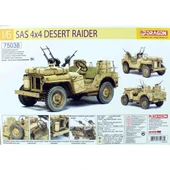 Dragon 75038 1/6 Ölçek, SAS 4x4 Desert Raider Jeep  Plastik Model Kiti thumbnail 1