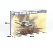 HobbyBoss 80381 1/48 Ölçek, F4U-1 Corsair (Erken Dönem), Savaş Uçağı, Plastik Model Kiti thumbnail 5