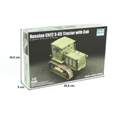 Trumpeter 07111 1/72 Ölçek, Rus ChTZ S-65 Paletli ve Sürücü Kabinli Traktör, Plastik Model Kiti thumbnail 5