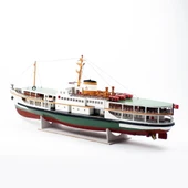 QD400 100 cm. Paşabahçe Yolcu Vapuru,Camekan ile Sergilemeye Hazır Gemi Modeli thumbnail 3