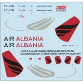 Babibi DAT-01188 1/144 Ölçek, Arnavutluk Hava Yolları (Türk Hava Yolları) Boeing 737-800, Dekal Çıkartma thumbnail 3