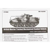 Trumpeter 07101 1/72 Ölçek, İngiliz Paletli Mekanize Zırhlı Aracı, Plastik Model Kiti - 4