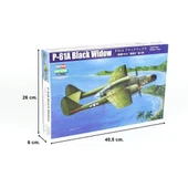 HobbyBoss 81730 1/48 Ölçek, P-61A Black Widow, Savaş Uçağı, Plastik Model Kiti thumbnail 4