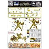 Masterbox 32021 1/32 Ölçek, Yunan Pers Savaşları, Pers Tabakara Savaşçısı, Plastik Figür Kiti thumbnail 3