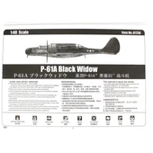 HobbyBoss 81730 1/48 Ölçek, P-61A Black Widow, Savaş Uçağı, Plastik Model Kiti thumbnail 3