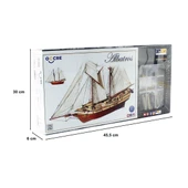 Occre 12500 1/100 Ölçek, Albatros, 57 cm. Yelkenli Sahil Muhafaza Gemisi, Ahşap Model Kiti thumbnail 5