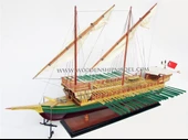 Gianhien Ts0129P Bastarde Ahşap Hazır Yelkenli Gemi Maketi thumbnail 2