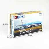 Big Planes Kits 7219 1/72 Ölçek, 737-800 KLM Yolcu Uçağı, Plastik Model kiti thumbnail 4
