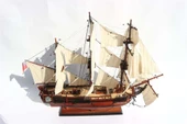 Gianhien Ts0020W60 Hms Bounty Ahşap Hazır Yelkenli Savaş Gemisi Maketi thumbnail 4