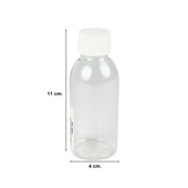 Hobbytime 771 Şeffaf Pet Şişe, 100 ml. Tıpalı ve Kapaklı thumbnail 2