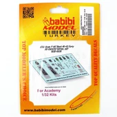 Babibi BD3-0038 1/32 Ölçek, F-16C Blok 40-42 Erken ( İlk ) Academy İçin Kokpit Seti, Dekal Çıkartma thumbnail 1