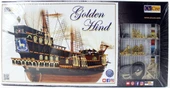 Occre 12003 1/85 Ölçek, Golden Hint, 64 cm. Yelkenli İngiliz Keşif Gemisi, Ahşap Model Kiti thumbnail 1