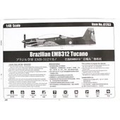HobbyBoss 81763 1/48 Ölçek, Brazilian EMB312 Tucano, Savaş Uçağı, Plastik Model Kiti thumbnail 4