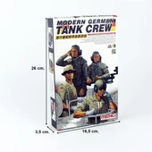 Meng HS-006 1/35 Ölçek, Modern Alman Tank Mürettebatları, 4 Adet, Plastik Figür Model Kiti thumbnail 4
