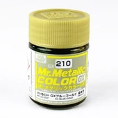 Mr.Hobby GX-210 18 ml. Metallic Blue Gold, Metalik Serisi Model Boyası thumbnail 1