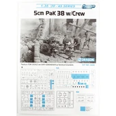 Dragon 6444 1/35 Ölçek,,5cm Pak 38 ve Mürettebat, Plastik Model Kiti thumbnail 4