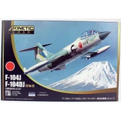 Kinetic K48092 1/48 Ölçek, F-104J, F104DJ Starfighter J.A.S.D.F. (2 in 1) Savaş Uçağı, Plastik Model kiti thumbnail 1