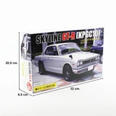 Fujimi ID-33 03934 1/24 Ölçek, Nissan KPGC10 Skyline GT-R 2 Door 1971, Otomobil Plastik Model Kiti thumbnail 5