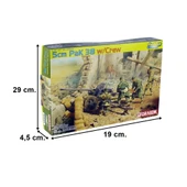 Dragon 6444 1/35 Ölçek,,5cm Pak 38 ve Mürettebat, Plastik Model Kiti thumbnail 5