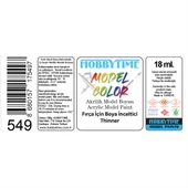 Hobbytime 549 18 ml. Fırça için  Boya İnceltici (Thinner) thumbnail 2