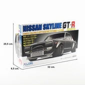 Fujimi ID-163 03840 1/24 Ölçek, Nissan KPGC10 Skyline GT-R Semi- Works, Otomobil Plastik Model Kiti thumbnail 5