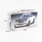 Hasegawa 20672 1/24 Ölçek, Toyota Celica 1600GT (Custom Version), (Limited Edition) Otomobil Plastik Model Kiti thumbnail 5