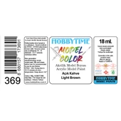 Hobbytime 369 18 ml. Açık Kahve (Light Brown), Akrilik Model Boyası thumbnail 2