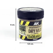 AK 8027 100 ml. Kuru Çamur Sıçrama Efekti, Akrilik, Diorama Serisi Zemin Dokusu thumbnail 4