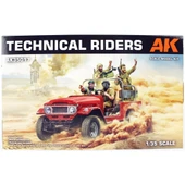 AK 35017 1/35 Ölçek, 4 Adet Teknik Mürettebat, Plastik Figür Kiti thumbnail 1