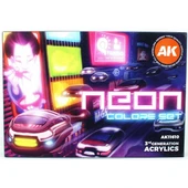 AK 11610 6x17 ml. Neon Renkleri, Akrilik Model Boyası Seti thumbnail 1