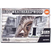 AK 11674 6x17 ml. Eski ve Yıpranmış Ahşap Renkleri-B, Akrilik Model Boyası Seti thumbnail 1