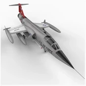 Kinetic K48096 1/48 Ölçek, F-104A/C (USAF Startfighter) Savaş Uçağı, Plastik Model kiti thumbnail 2