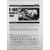 Kinetic K48133 1/48 Ölçek, F-16C Block 52 (Black Knights-Republic of Singapore Air Force) Savaş Uçağı, Plastik Model kiti thumbnail 3