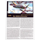 Mistercraft E060 1/72 Me-262-1A  (Schwalbe) Savaş Uçağı Plastik Model Kiti - 3