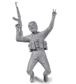 AK 35017 1/35 Ölçek, 4 Adet Teknik Mürettebat, Plastik Figür Kiti thumbnail 3