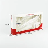 Herpa 612470-001 1/200 Ölçek, Air France Airbus A350-900, 2021 livery, F-HTYM (Fort-de-France), Sergilemeye Hazır Model Yolcu U thumbnail 5