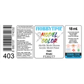 Hobbytime 403 18 ml. FS30277, Haki (Khaki),Akrilik Model Boyası thumbnail 2