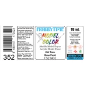 Hobbytime 352 18 ml. FS21433 Gül Tonu (Rose Flesh), Akrilik Model Boyası thumbnail 2