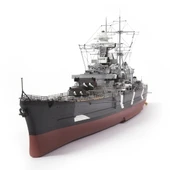 Occre 16000 1/200 Ölçek, Prinz Eugen, 107 cm. Ağır Alman Kruvazörü,  Ahşap Model Kiti thumbnail 3