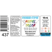 Hobbytime 437 18 ml. FS36231 Koyu Martı Grisi (Dark Gull Grey), Akrilik Model Boyası thumbnail 2
