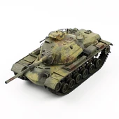 QD285 1/35 Ölçek, M48A2 us Kara Kuv., Sergilemeye Hazır Plastik Tank Modeli thumbnail 2