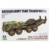 Takom 5004 1/72 Ölçek, MAZ-537G Çekici ve CHMZAP-5247G Römorku, Plastik Model Kiti - 1