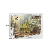 Border BT-035 1/35 Ölçek, 15cm s.FH 18/1 Hummel Sd. Kfz. 165 Geç Dönem Tankı, Plastik Model Kiti thumbnail 6
