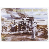 Border BT-013 1/35 Ölçek, Alman 88mm Gun Flak36 ve 6 Adet Uçaksavar Mürettebatı, Plastik Model Kiti thumbnail 1