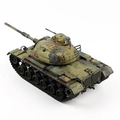 QD285 1/35 Ölçek, M48A2 us Kara Kuv., Sergilemeye Hazır Plastik Tank Modeli thumbnail 3