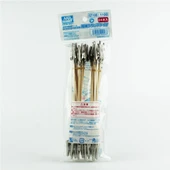 Mr.Hobby GT-100 Çift Tarafı Metal Klipsli, 19 cm. Ahşap Çubuk, 24 Adet thumbnail 1