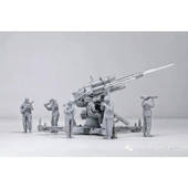 Border BT-013 1/35 Ölçek, Alman 88mm Gun Flak36 ve 6 Adet Uçaksavar Mürettebatı, Plastik Model Kiti thumbnail 2
