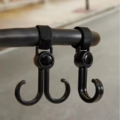 2 Adet Bebek Arabası, Motor, Bisiklet Eşya Taşıma Aparatı Plastik Kanca  (5284) thumbnail 3